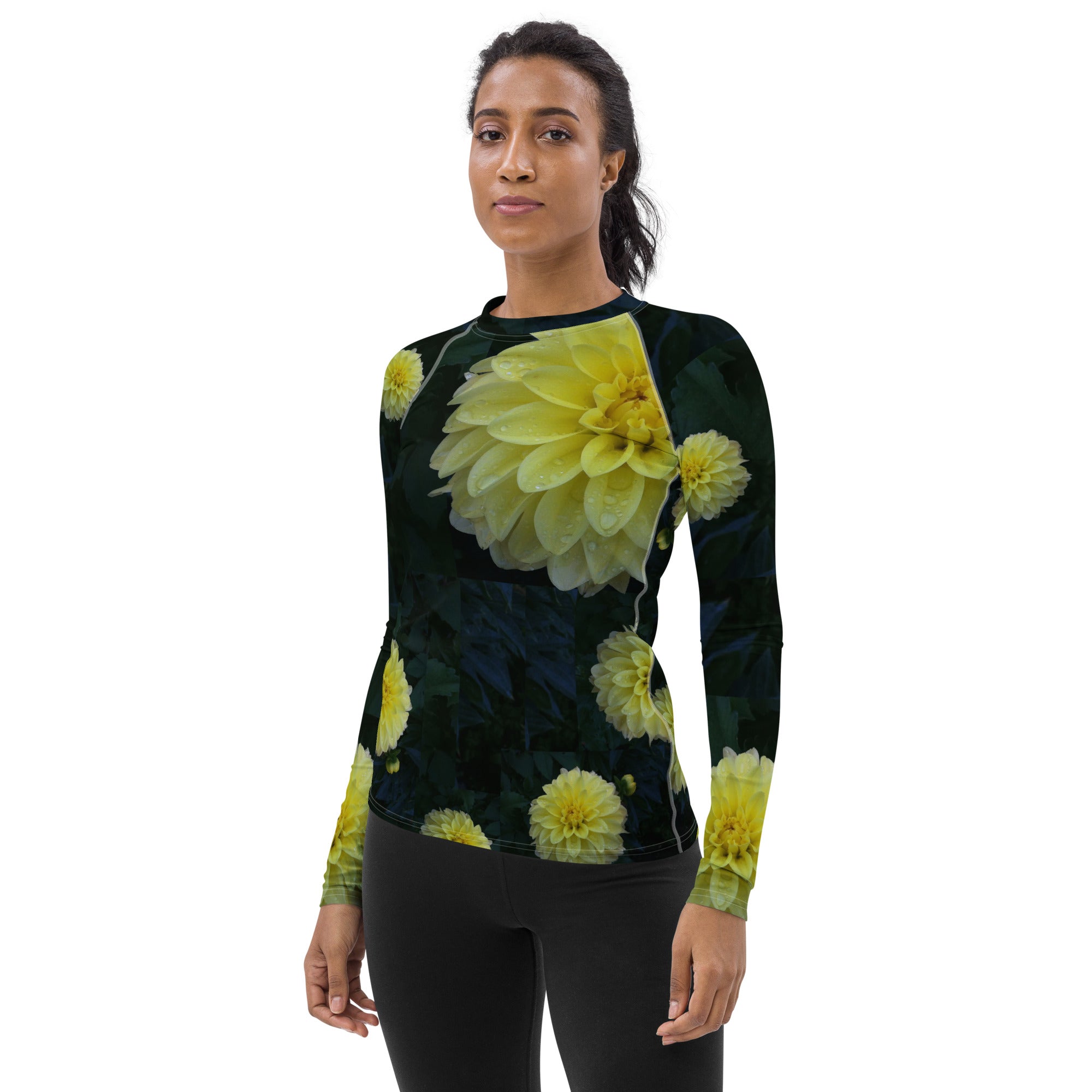 printed-activewear-top-rashguard-workout-5op-women-lemon-dahlias-wickedyo1